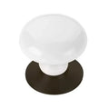 Emtek Perilla de Gabinete Ice de Porcelana, 1-3/8" — Bronce Aceitado