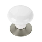 Emtek Perilla de Vestidor Ice de Porcelana, 1-3/4" — Peltre