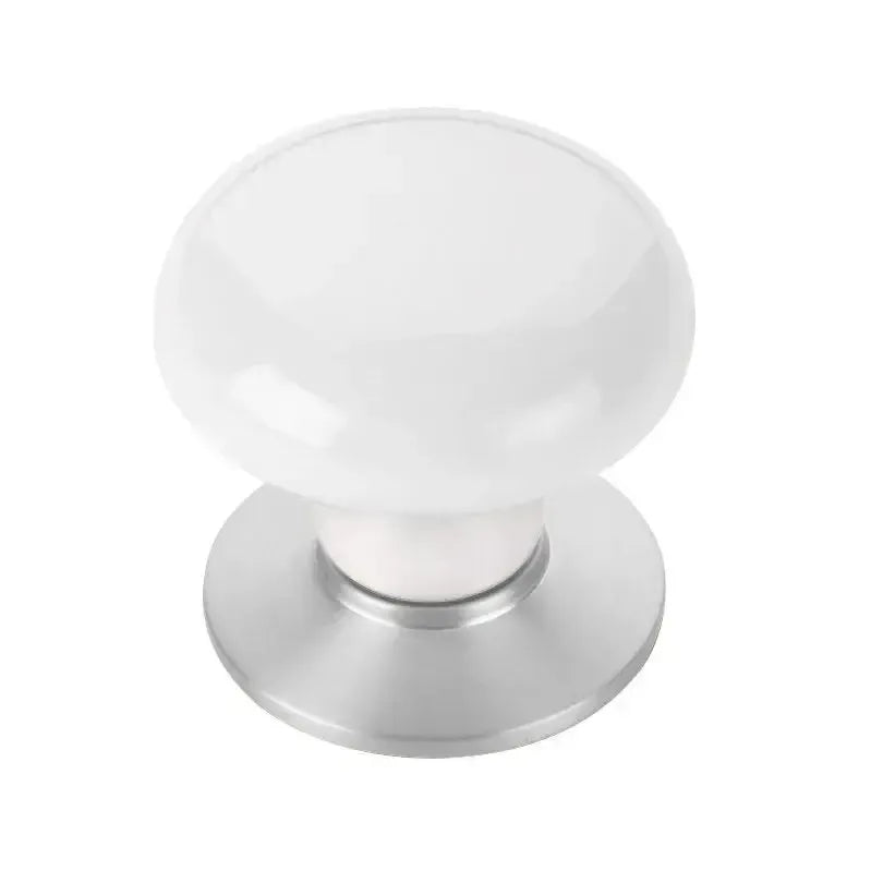 Emtek Perilla de Vestidor Ice de Porcelana, 1-3/4" — Cromo Pulido