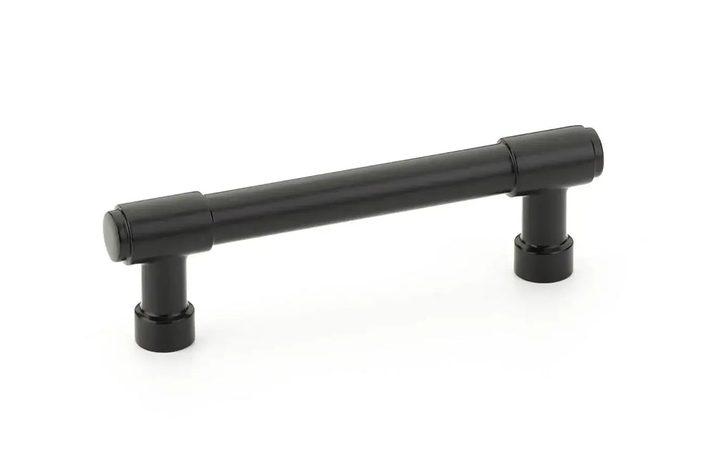 Emtek Jaladera de Gabinete Jasper Industrial Moderna — Negro Mate