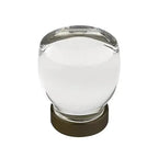 Emtek Perilla Juneau de Vidrio, 1-1/8" — Bronce Aceitado