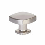 Emtek Perilla de Gabinete Kenter Soft Cuadrada, 1-1/4" — Níquel Satinado
