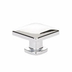 Emtek Perilla de Gabinete Lawson Cuadrada, 1-1/4" — Cromo Pulido