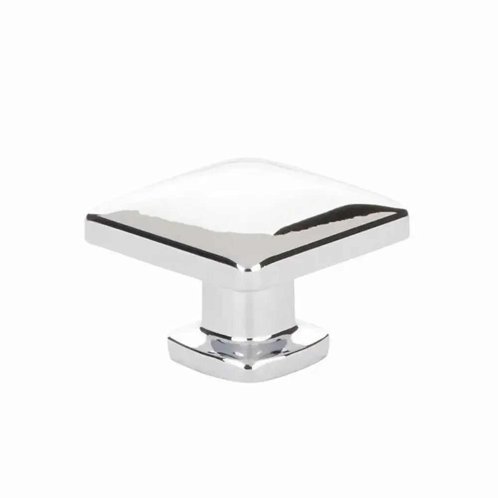 Emtek Perilla de Gabinete Lawson Cuadrada, 1-1/4" — Cromo Pulido