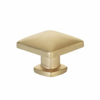 Emtek Perilla de Gabinete Lawson Cuadrada, 1-1/4" — Latón Satinado