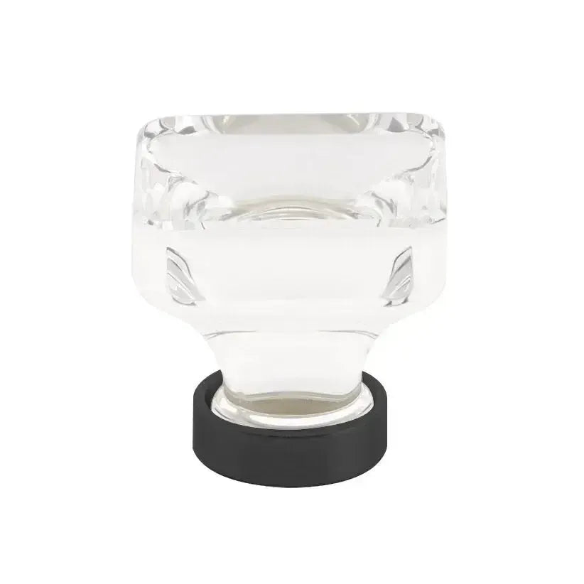 Emtek Perilla Lido de Vidrio — Negro Mate