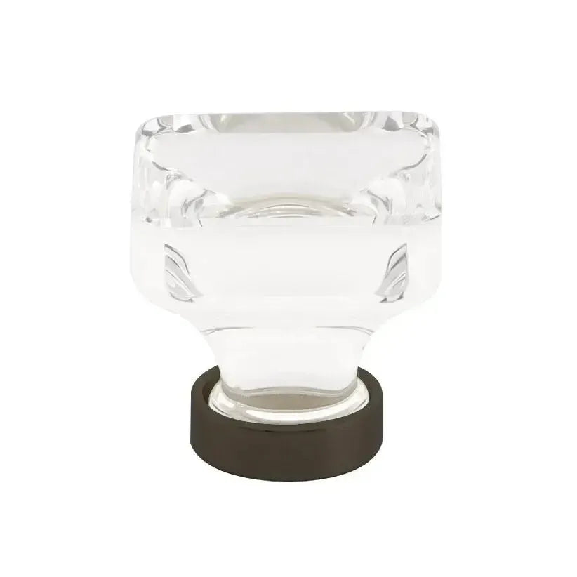 Emtek Perilla Lido de Vidrio — Bronce Aceitado
