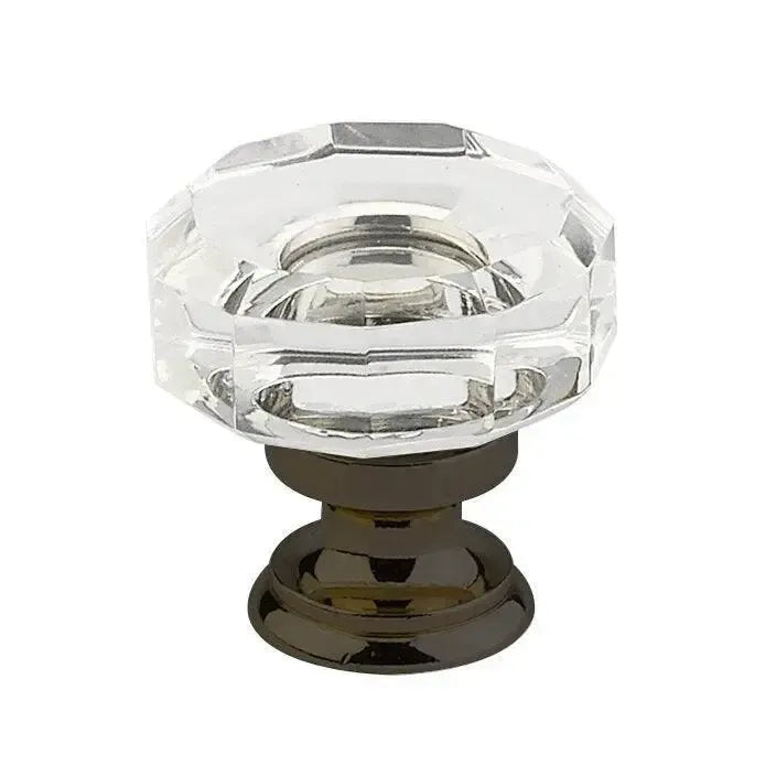 Emtek Perilla Lowell de Vidrio, 1-3/8" — Bronce Aceitado