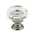 Emtek Perilla Lowell de Vidrio, 1-3/8" — Peltre
