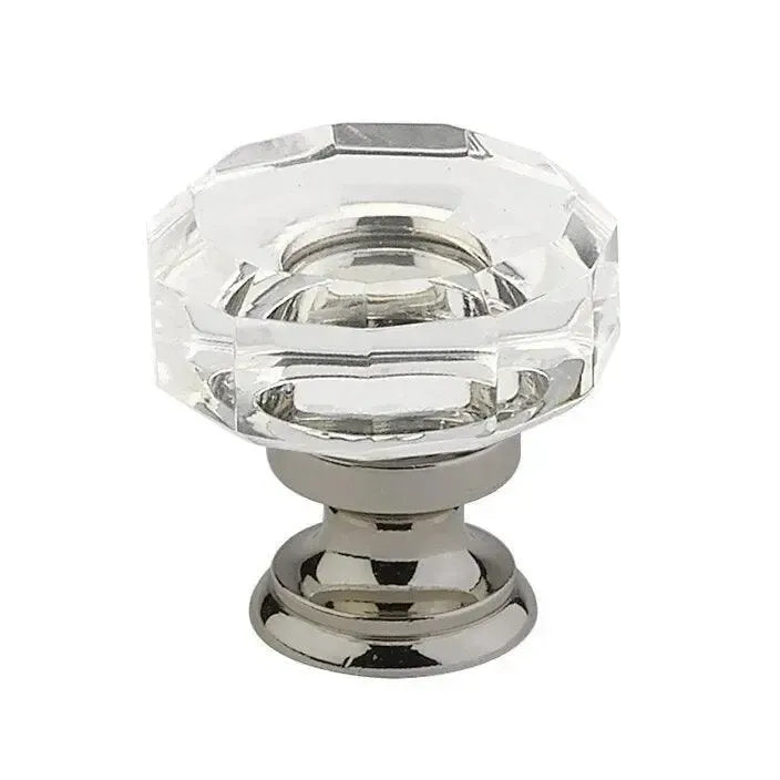 Emtek Perilla Lowell de Vidrio, 1-3/8" — Peltre