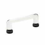 Emtek Jaladera Moderna de Vidrio, 4" cc — Negro Mate