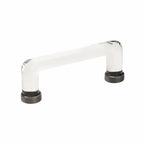 Emtek Jaladera Moderna de Vidrio, 4" cc — Peltre