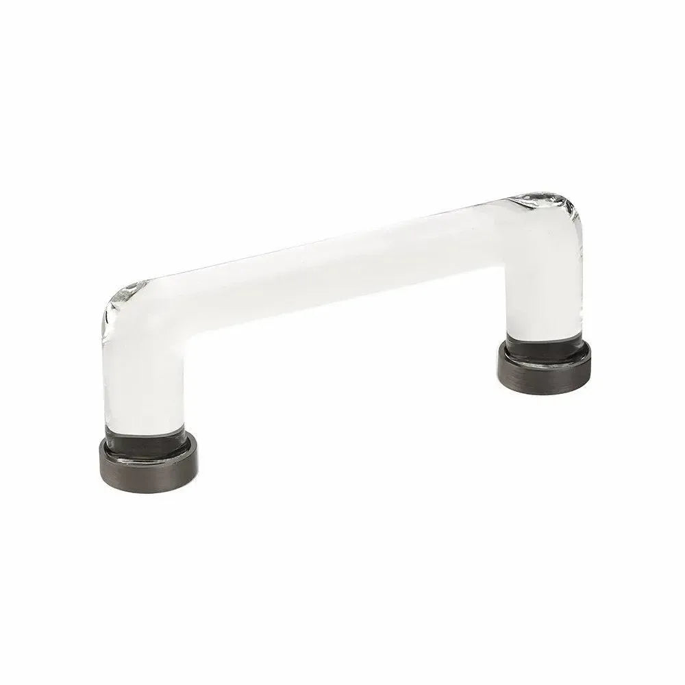 Emtek Jaladera Moderna de Vidrio, 4" cc — Peltre