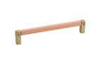 Emtek Jaladera Mortise Tenon — Latón Satinado
