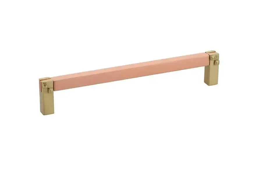 Emtek Jaladera Mortise Tenon — Latón Satinado