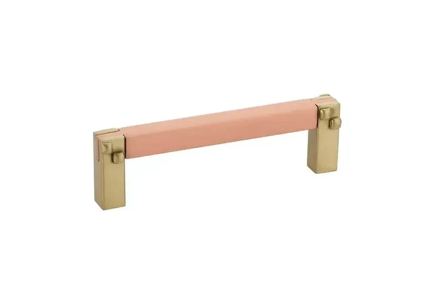 Emtek Jaladera Mortise Tenon — Latón Satinado