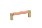 Emtek Jaladera Mortise Tenon — Latón Satinado