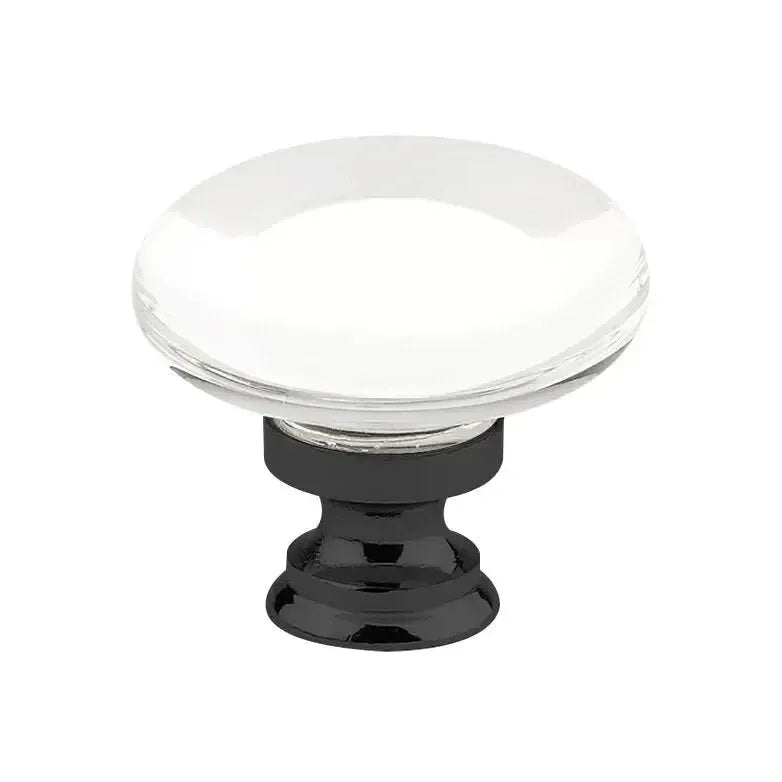 Emtek Perilla Providence de Vidrio — Negro Mate
