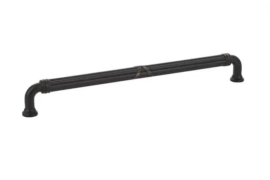 Emtek Jaladera Ribbon Reed Estate — Bronce Aceitado
