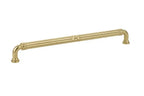 Emtek Jaladera Ribbon Reed Estate — Latón Pulido