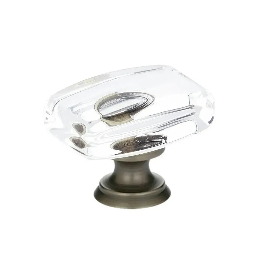 Emtek Perilla Windsor de Vidrio, 1-1/4" — Peltre