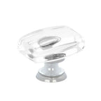 Emtek Perilla Windsor de Vidrio, 1-1/4" — Cromo Pulido