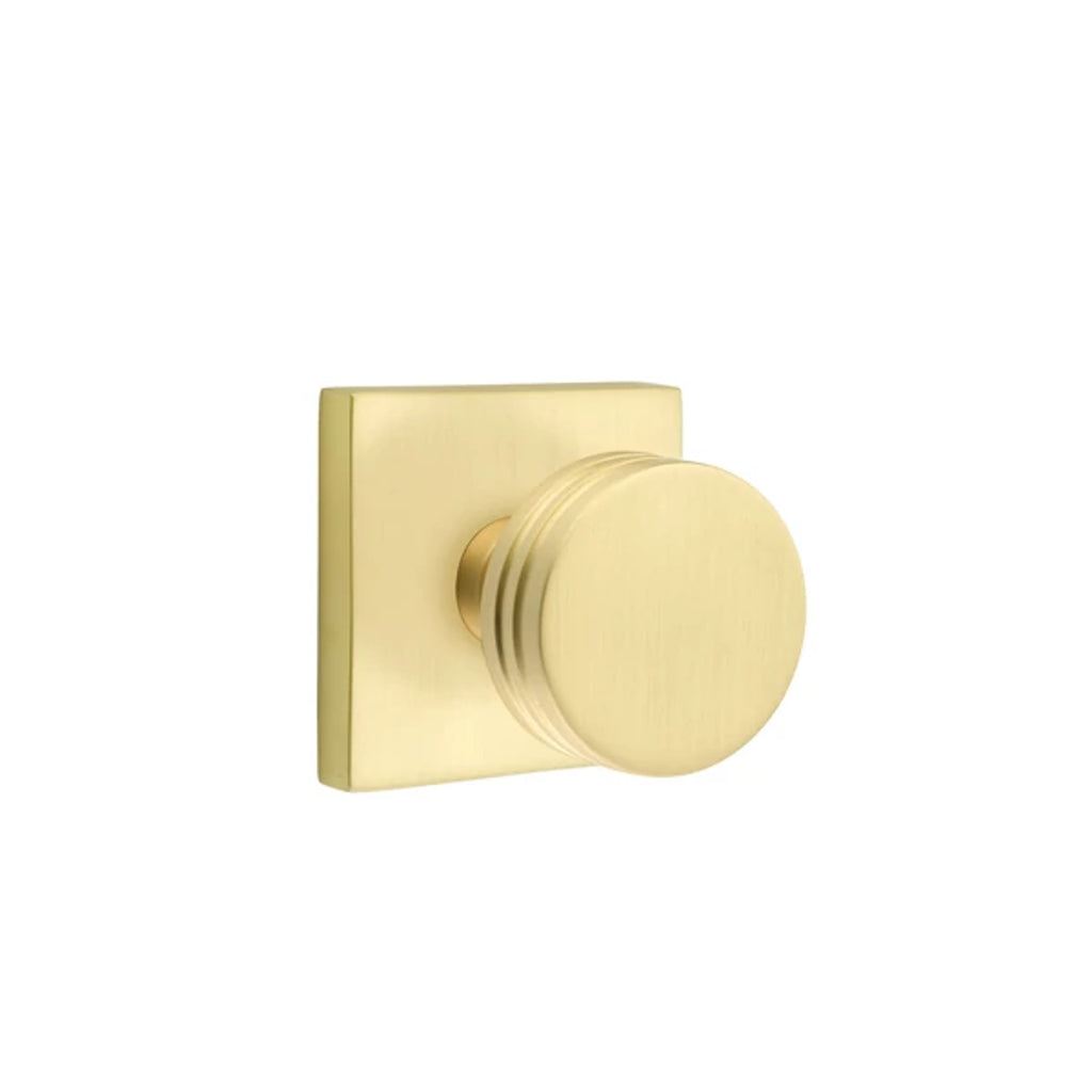 Latón Satinado · Square Rosette
