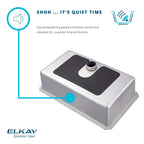 Elkay Tarja Crosstown® Calibre 18 Acero Inoxidable 13-1/2" x 18-1/2" x 9" de Un Tazón Bajo Cubierta Bar (Kit) — ambiente de cocina