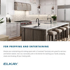 Elkay Tarja Crosstown® Calibre 18 Acero Inoxidable 13-1/2" x 18-1/2" x 9" de Un Tazón de Bar Bajo Cubierta — ambiente de cocina