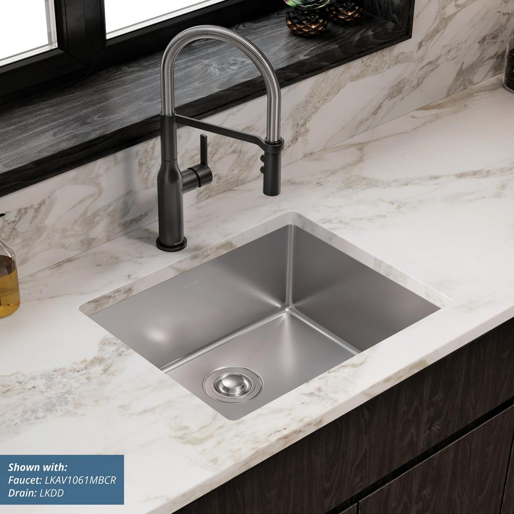 Elkay Tarja Crosstown® Calibre 18 Acero Inoxidable 22-1/2" x 18-1/2" x 9" de Un Tazón Bajo Cubierta — ambiente de cocina