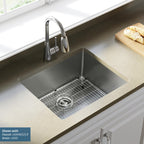 Elkay Tarja Crosstown® Calibre 18 Acero Inoxidable 22-1/2" x 18-1/2" x 9" de Un Tazón Bajo Cubierta (Kit) — ambiente de cocina