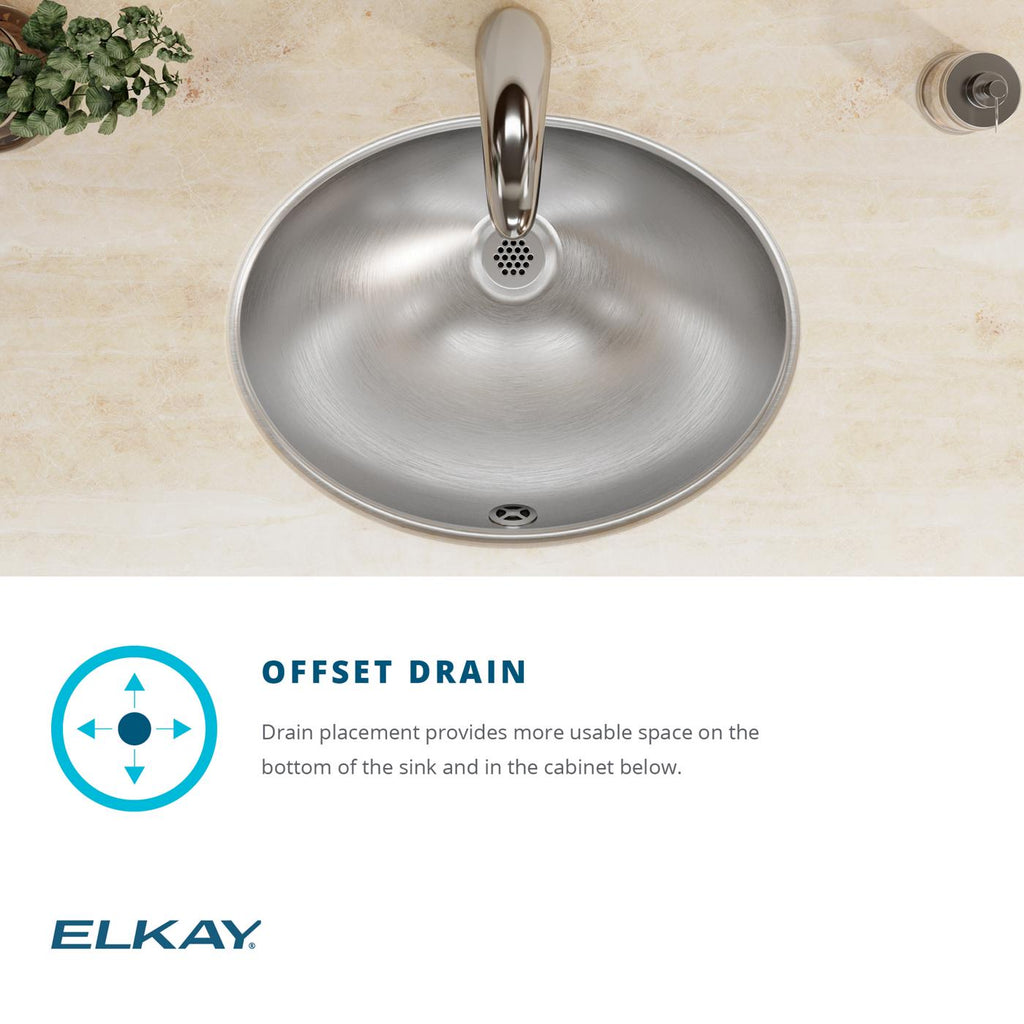 Elkay Tarja Asana® Acero Inoxidable 18" x 14" x 6" de Un Tazón Bajo Cubierta Bathroom — ambiente de cocina