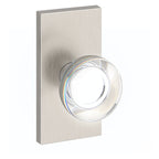 Baldwin Hardware Reserve Perilla Contemporary Crystal — Níquel satinado — Contemporary 5 — Dummy completo