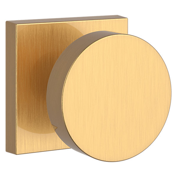 Baldwin Hardware Reserve Perilla Contemporary — Latón satinado Lifetime — Contemporary Square — Dummy completo