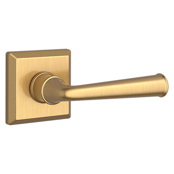Baldwin Hardware Reserve Manija Federal — Latón satinado Lifetime — Traditional Square — Dummy completo