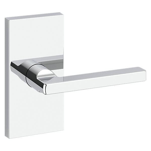 Baldwin Hardware Reserve Manija Square — Cromo pulido — Contemporary 5 — Dummy completo