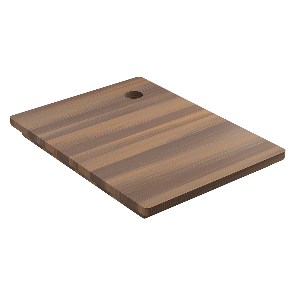 Julien · Tabla de Corte de Madera Maciza para Tarja — Nogal / 12¾″ × 17⅜″ · tarja Fira