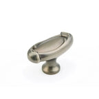 Schaub Perilla Farm Ovalada, 1-7/8" — Níquel Antiguo