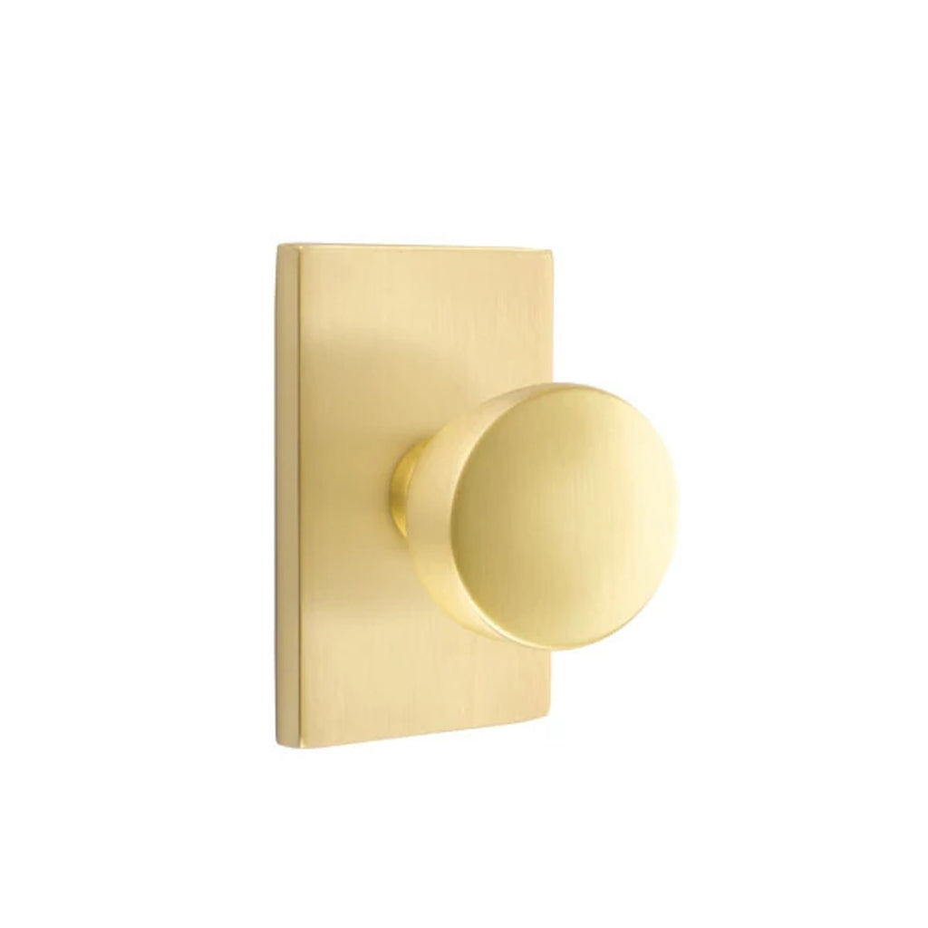 Latón Satinado · Modern Rectangular Rosette