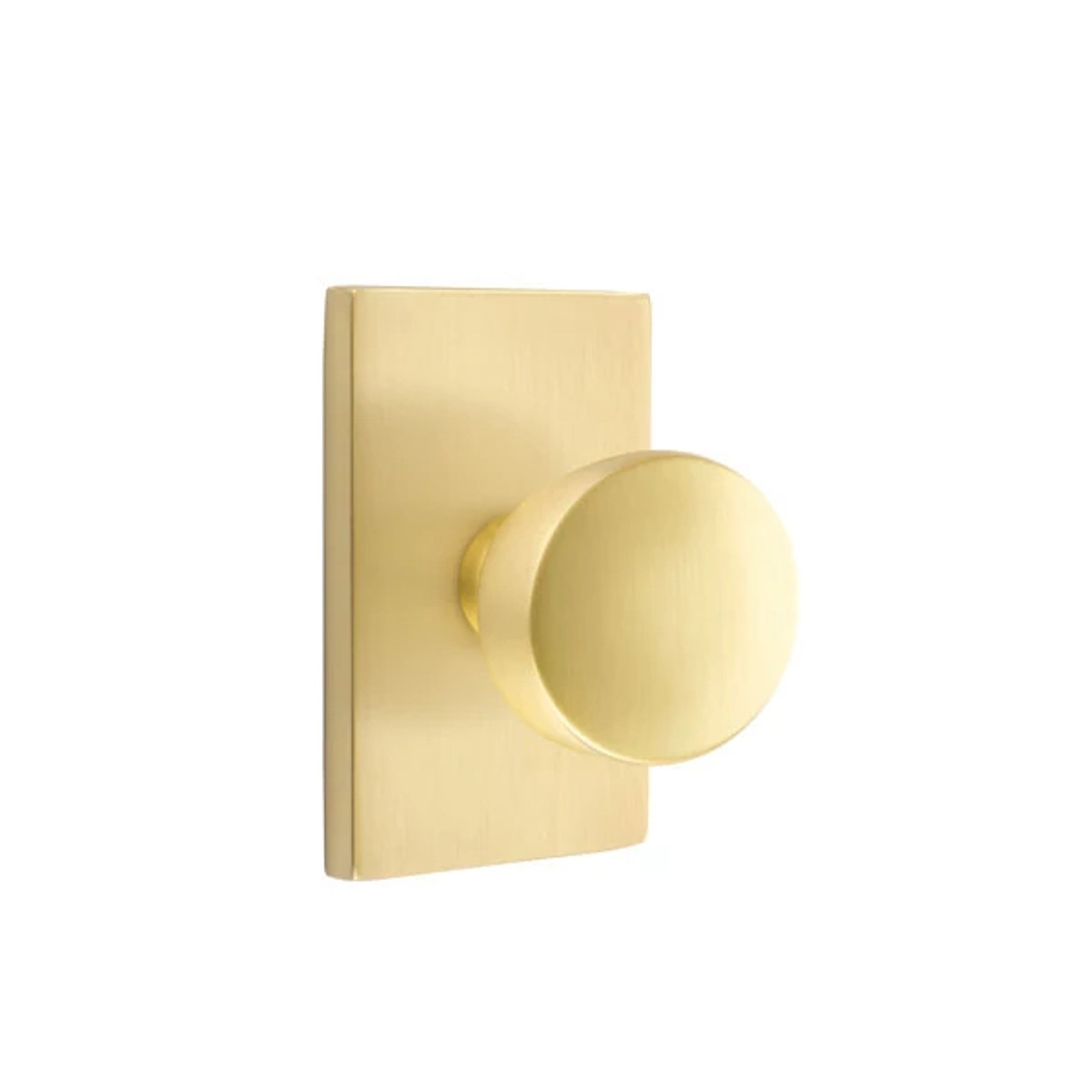 Latón Satinado · Modern Rectangular Rosette