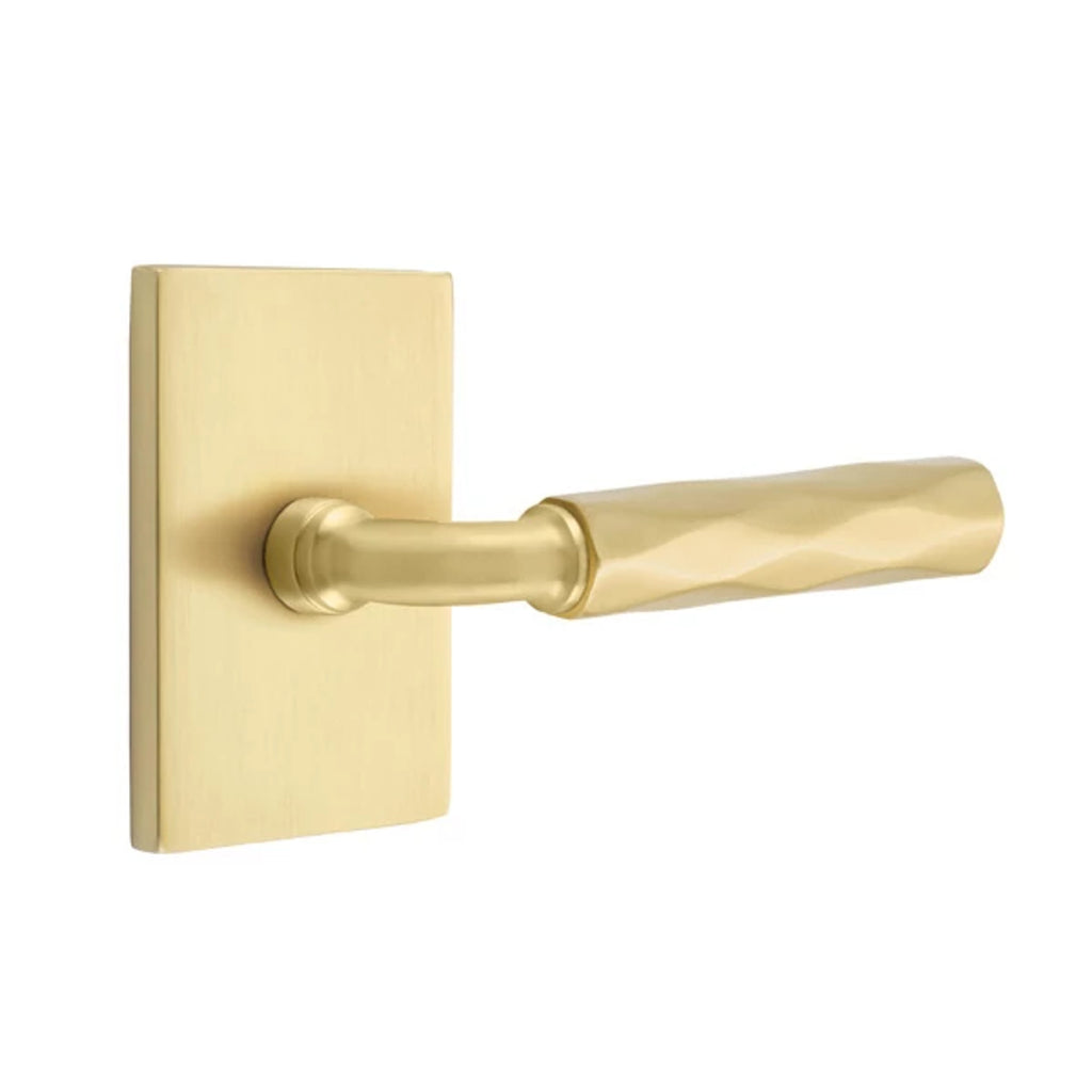Latón Satinado · Modern Rectangular Rosette