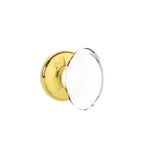Latón Pulido · 1-1/2" x3" Oval Rosette