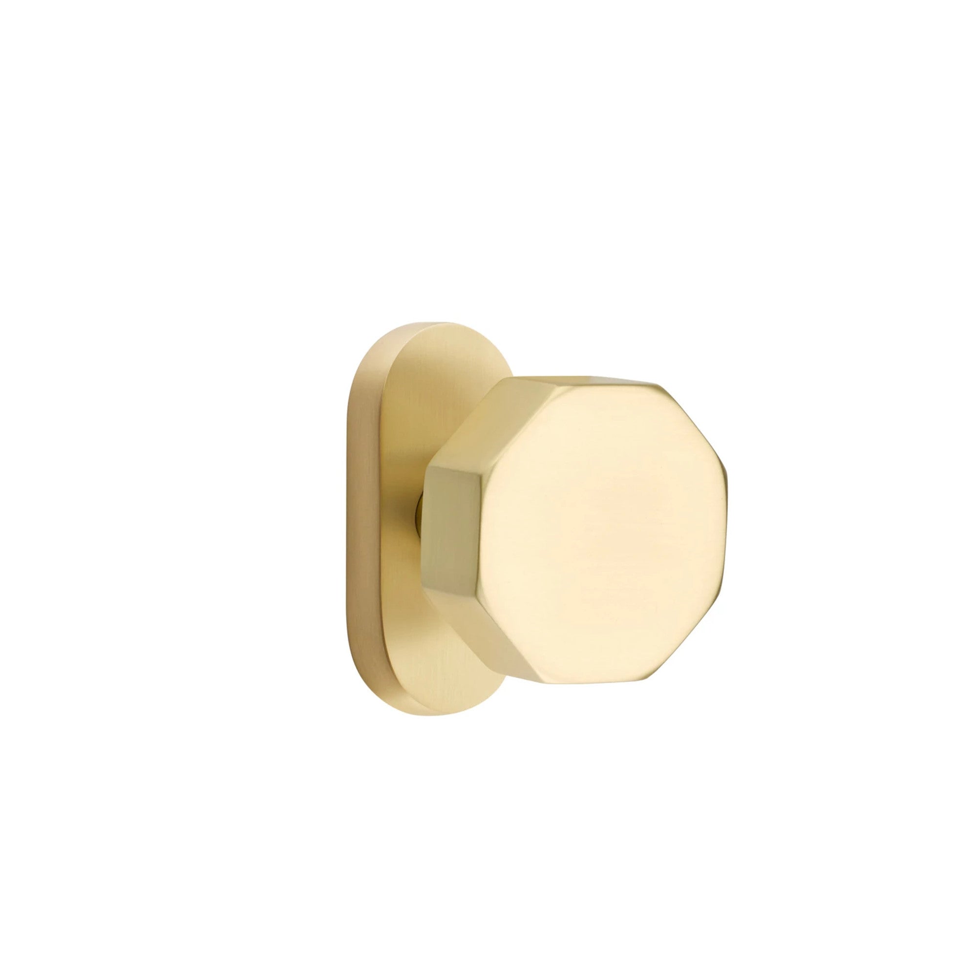 Latón Satinado · 1-1/2" x3" Oval Rosette