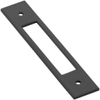 Emtek Jaladera de Gabinete Backplate C-to-C Moderna — Níquel Satinado