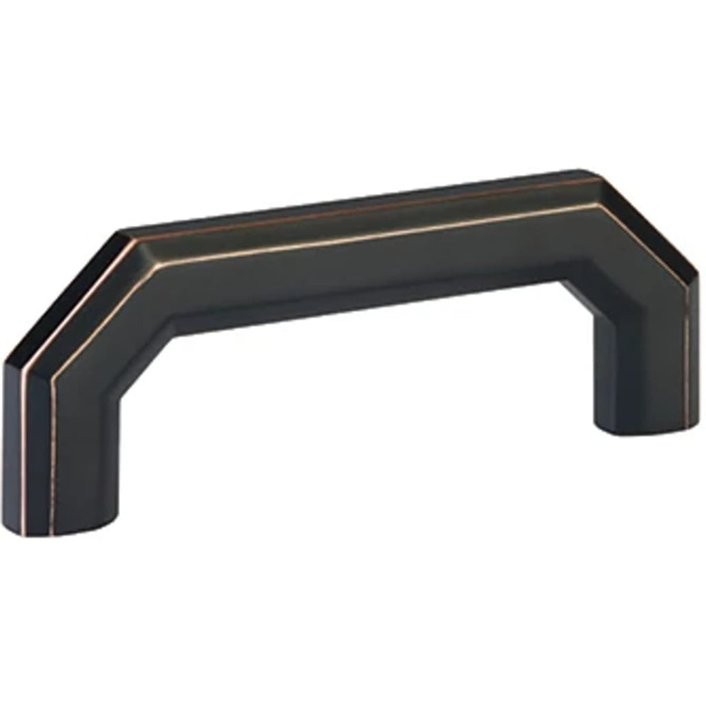 Emtek Jaladera de Gabinete Riviera — Bronce Aceitado