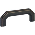 Emtek Jaladera de Gabinete Riviera — Bronce Aceitado