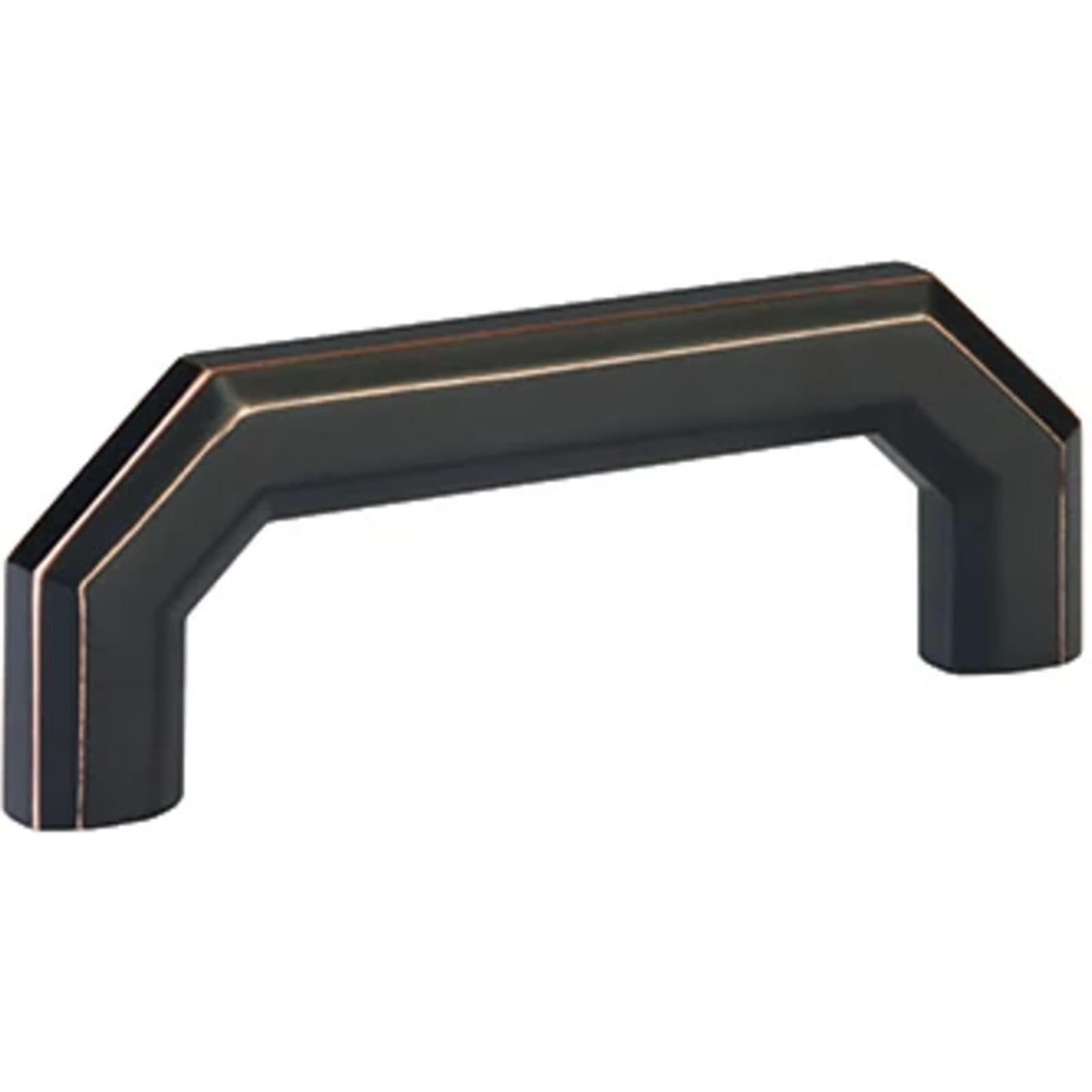 Emtek Jaladera de Gabinete Riviera — Bronce Aceitado
