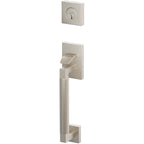 Emtek Juego de Entrada — Select Sectional Tubular Smooth — Níquel Satinado