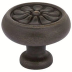 Emtek Perilla de Gabinete Tuscany Petal Call — Bronce
