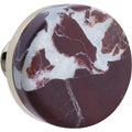 Emtek Perilla de Interior — Conical Rosso Levanto Marble